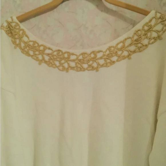 MISOLI~BLOUSE~GOLDEN NECKLINE~WARM~ - Picture 4 of 5